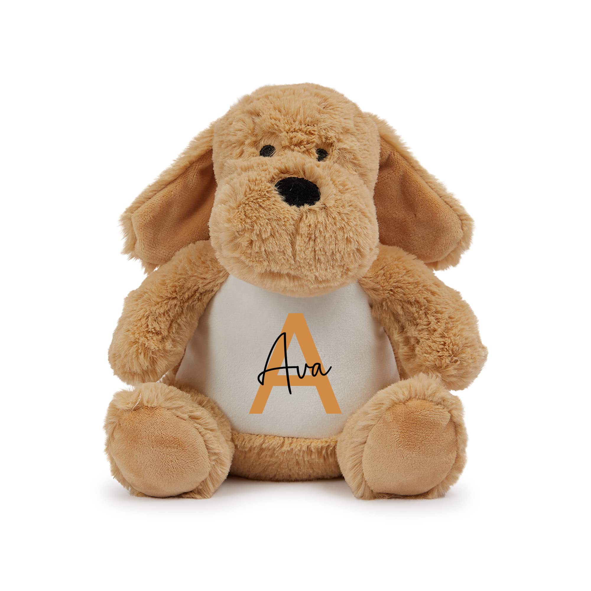 Personalised Brown Dog Plush Soft Toy additional product photo