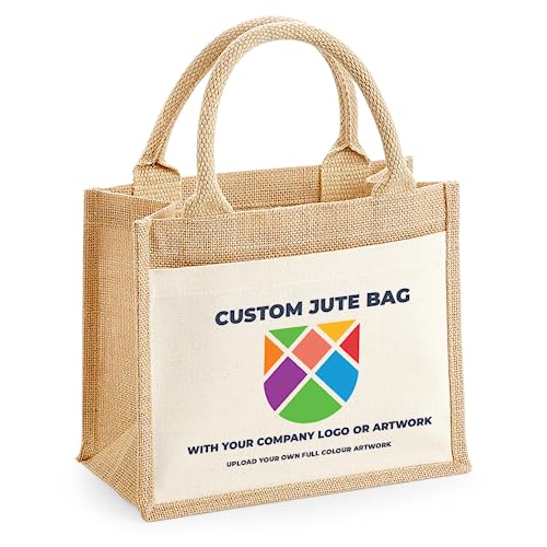 Personalised Business Logo Jute Tote Bag