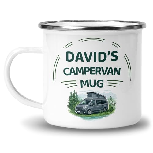 Personalised Campervan for Van Life Fans Mug with Name product image