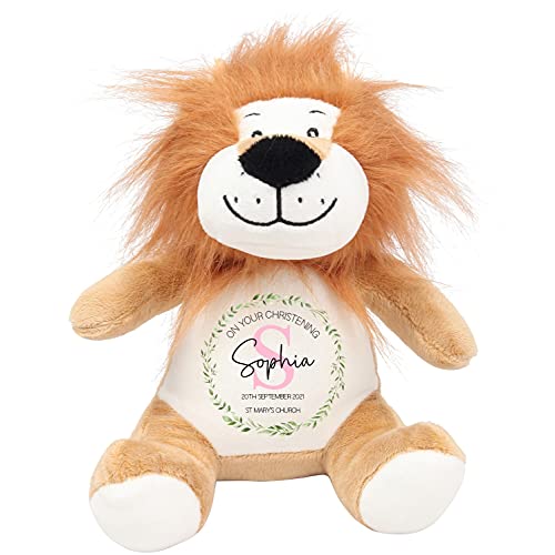 Personalised Christening Lion Soft Toy
