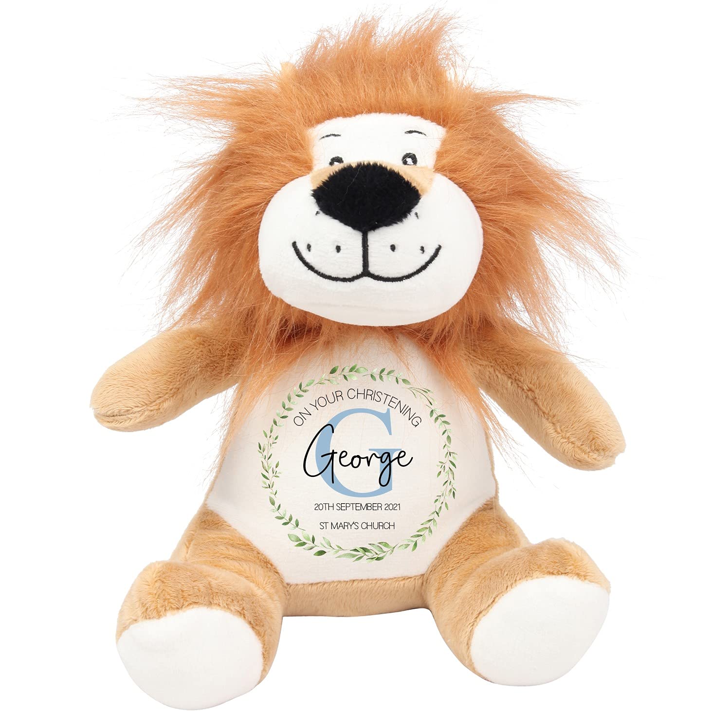 Personalised Christening Lion Soft Toy additional product photo