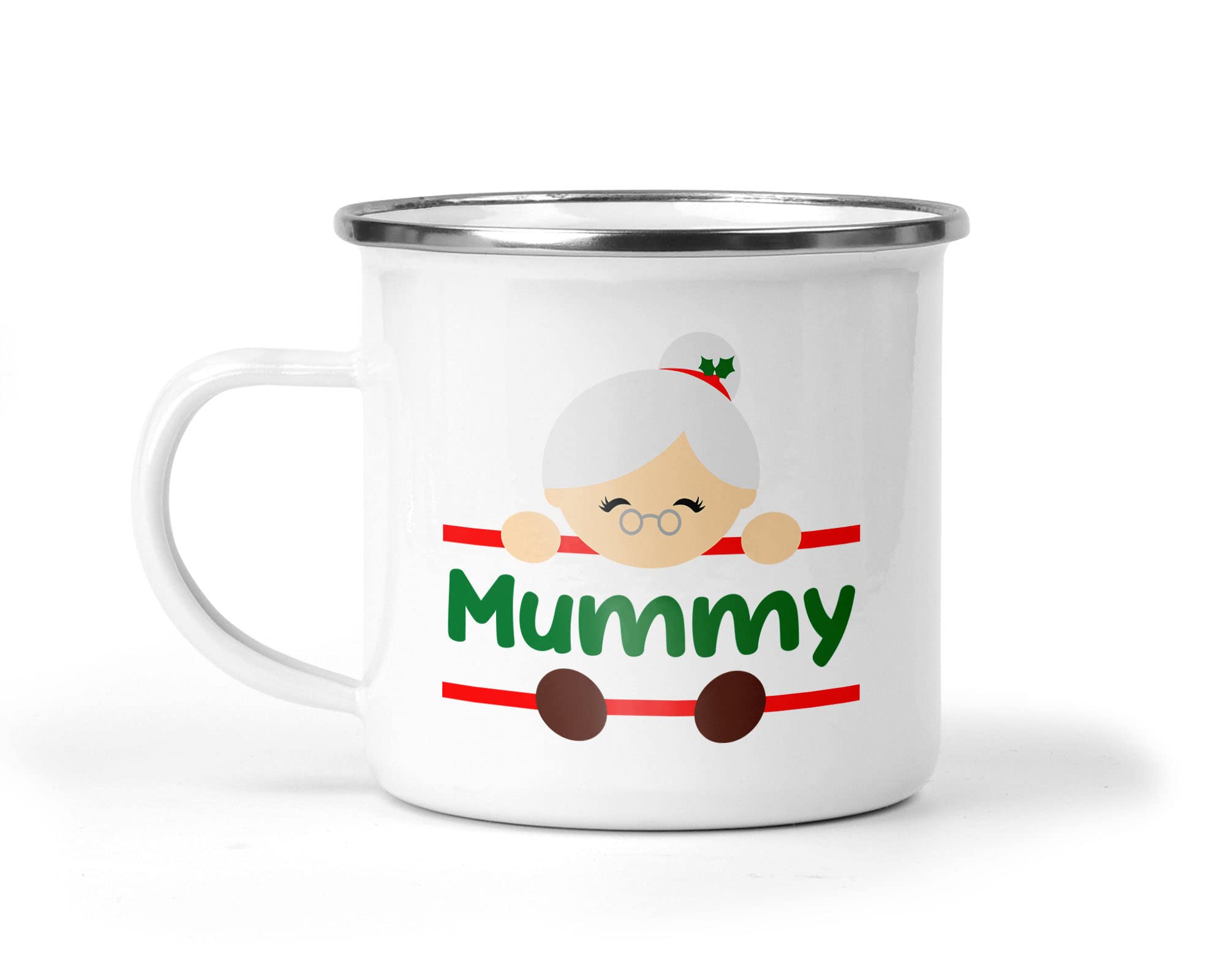 Personalised Christmas Enamel Name Mug additional product photo