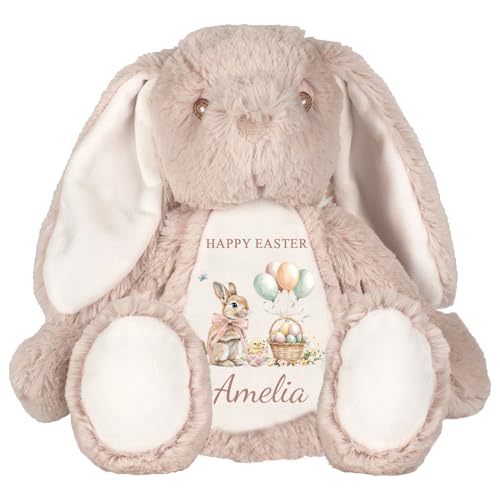 Personalised Easter Bunny Photo Upload Soft Toy - Happy Easter Sentimental Gift