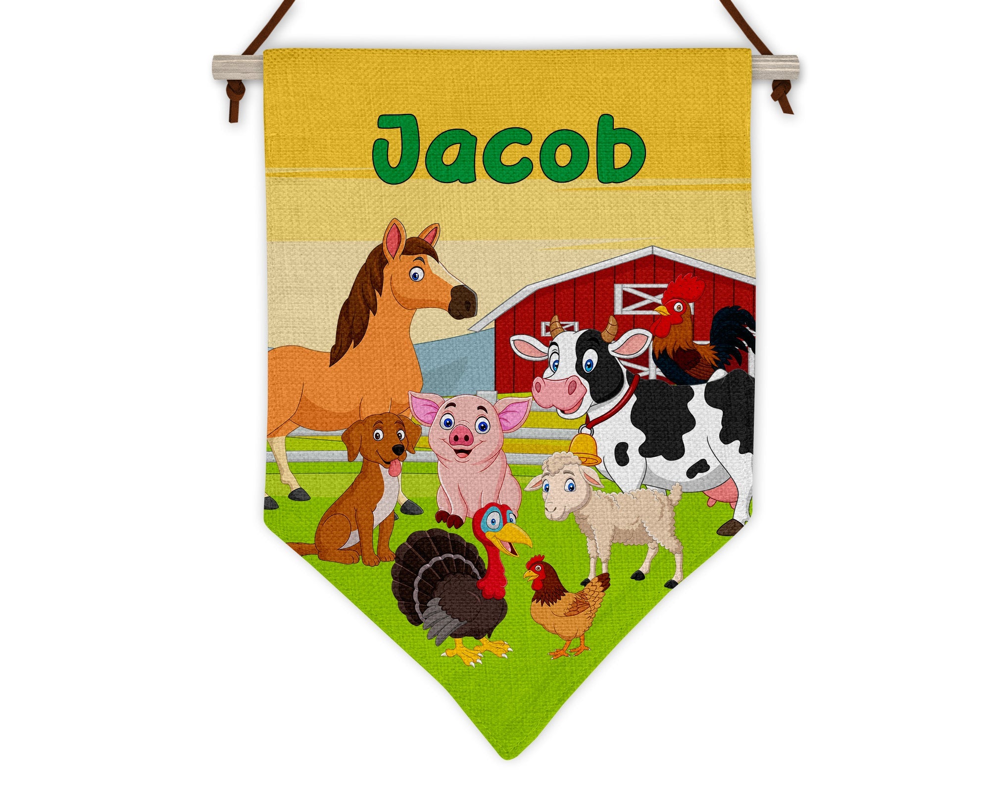 Personalised Farm Flag - Chicken Craft Ltd