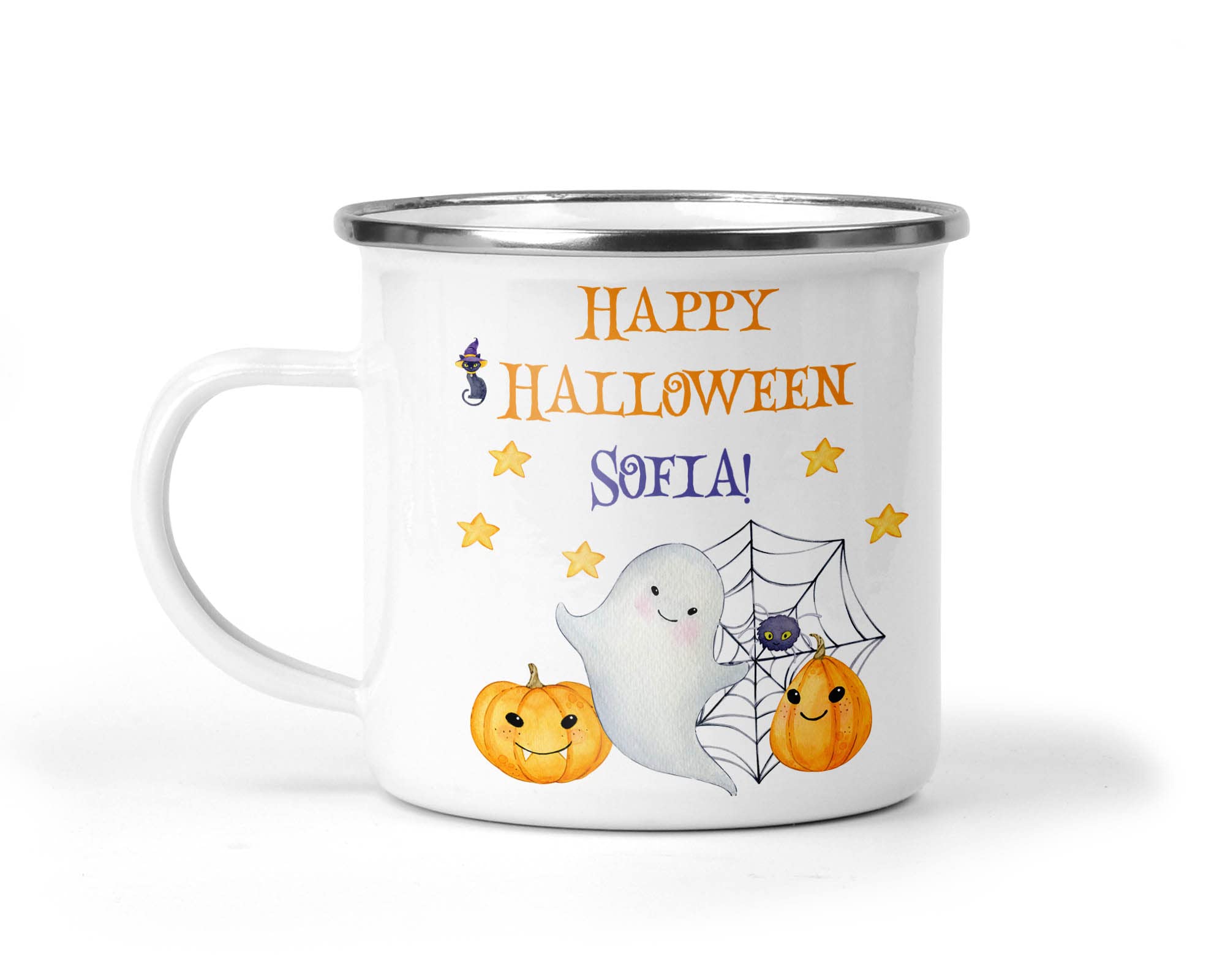 Personalised Ghost Enamel Mug additional product photo
