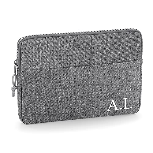 Personalised Grey 13 Inch Laptop Sleeve with Name or Initials additional product photo