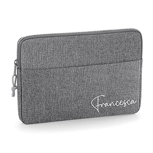 Personalised Grey 13 Inch Laptop Sleeve with Name or Initials additional product photo