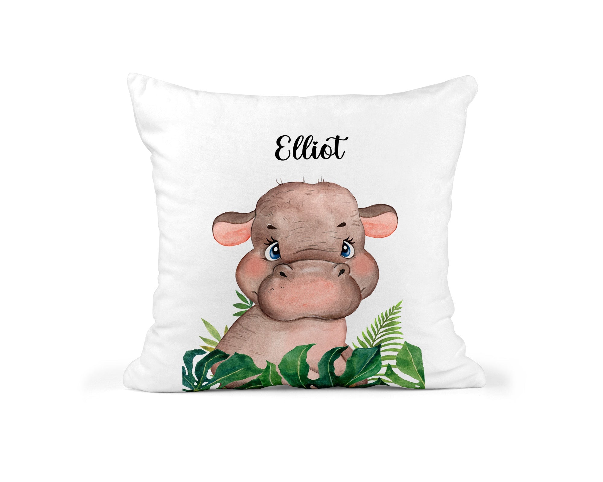 Personalised Hippo Cushion - Chicken Craft Ltd