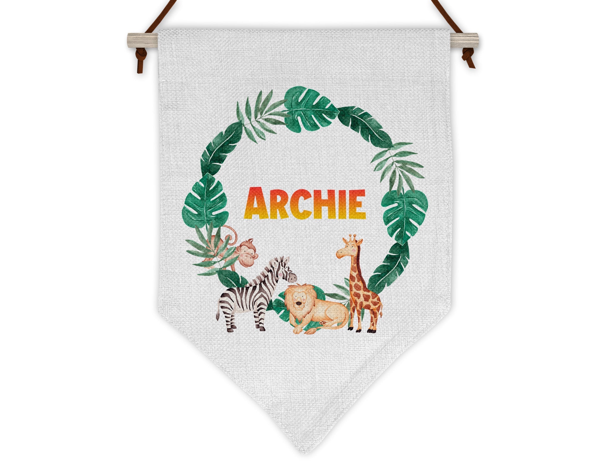 Personalised Jungle Flag - Chicken Craft Ltd