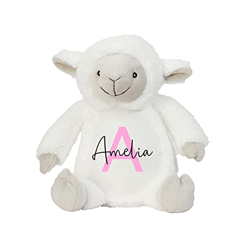 Personalised Lamb Teddy Soft Toy