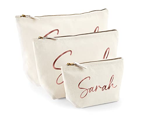 Personalised Makeup Bag with Name Cosmetic Bag with Makeup Bag with Name Design