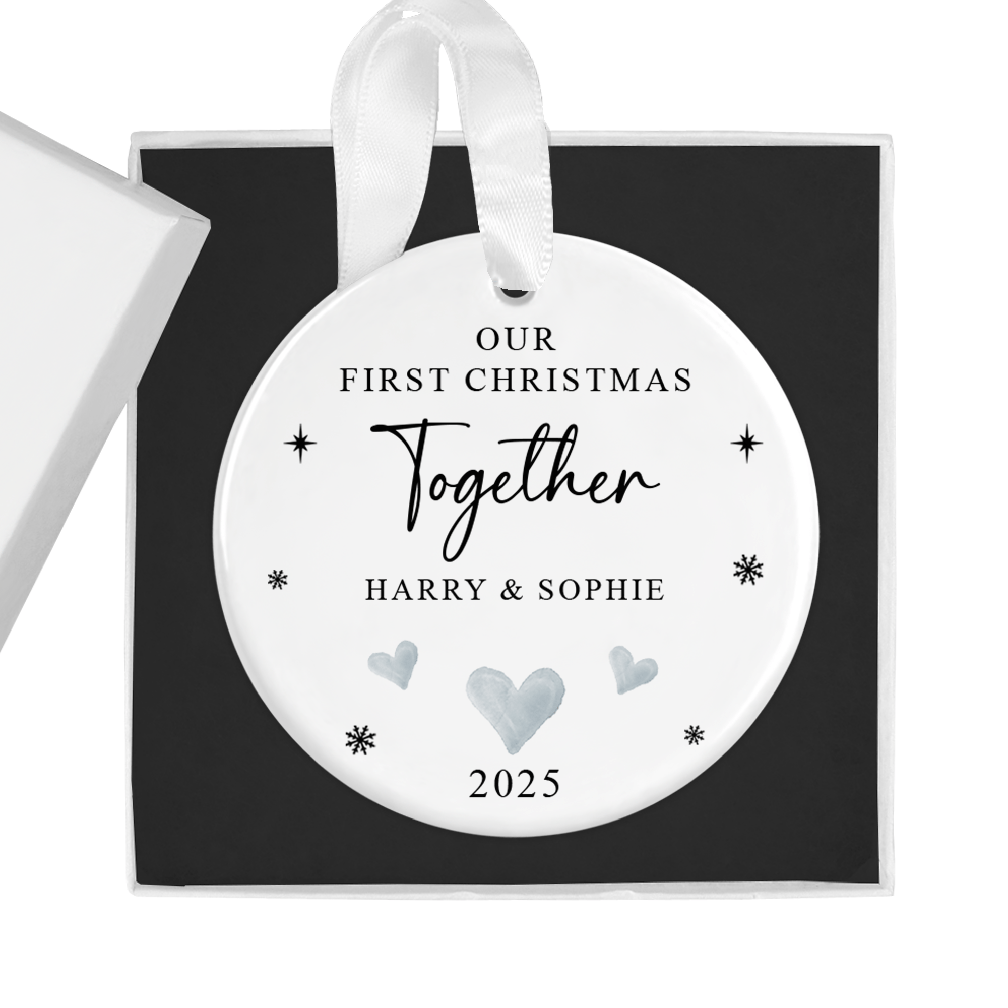 Personalised Our First Christmas Together Ornament with Gift Box - Chicken Craft Ltd
