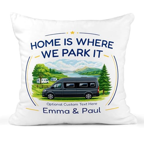 Panel van campervan cushion with names and optional message