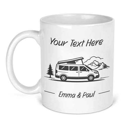 Personalised Pop Top Custom Grey Design Ceramic Mug with Name