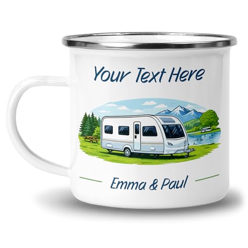Personalised Single Axle Custom Colour Mug with Name and Text product image