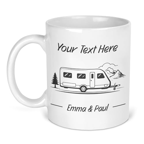 Personalised Single Axle Custom Grey Design Ceramic Mug with Name