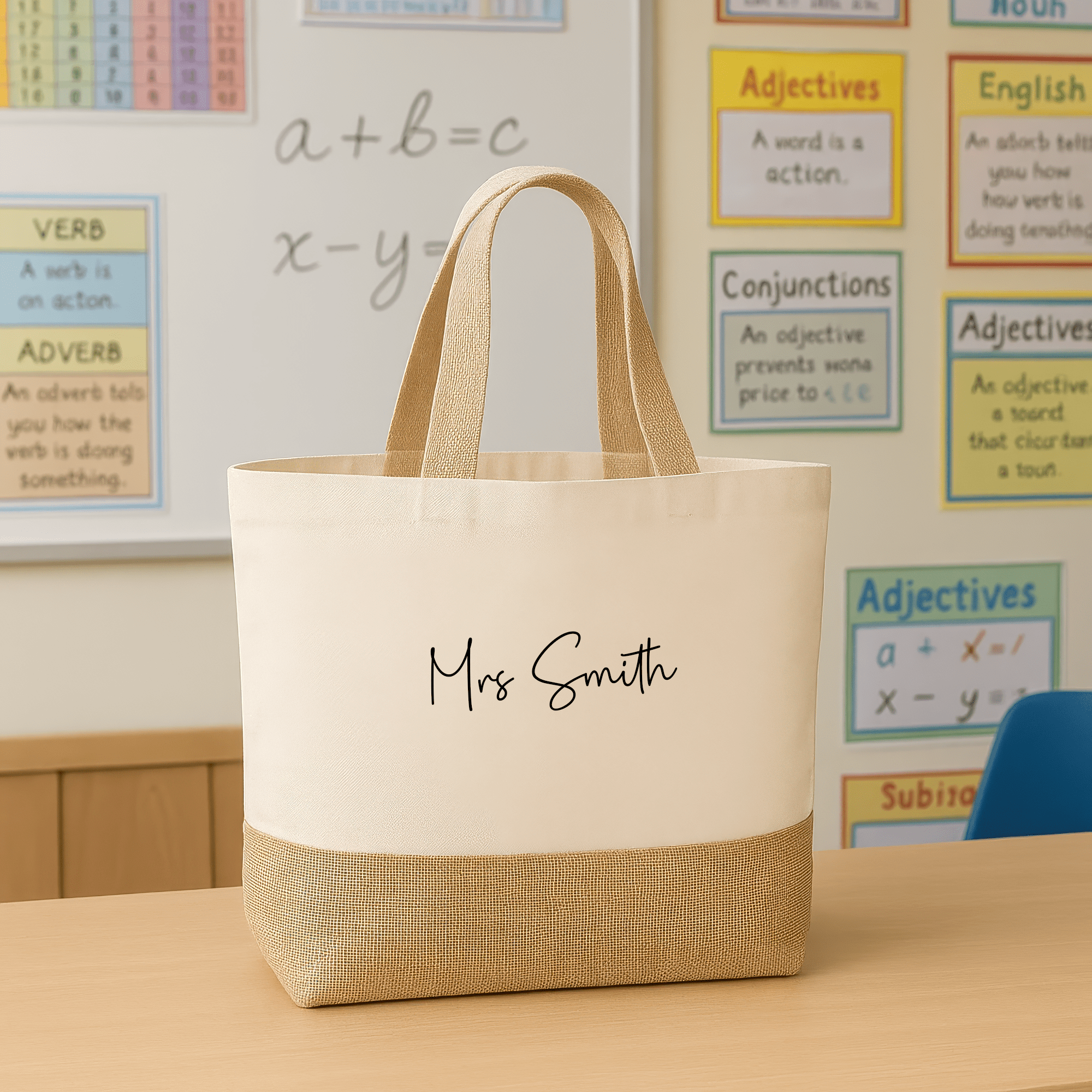 Personalised Teacher Tote Bag - Chicken Craft Ltd