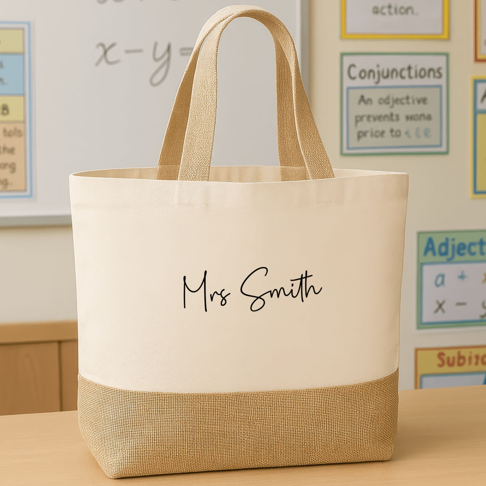 Personalised Teacher Tote Bag - Chicken Craft Ltd