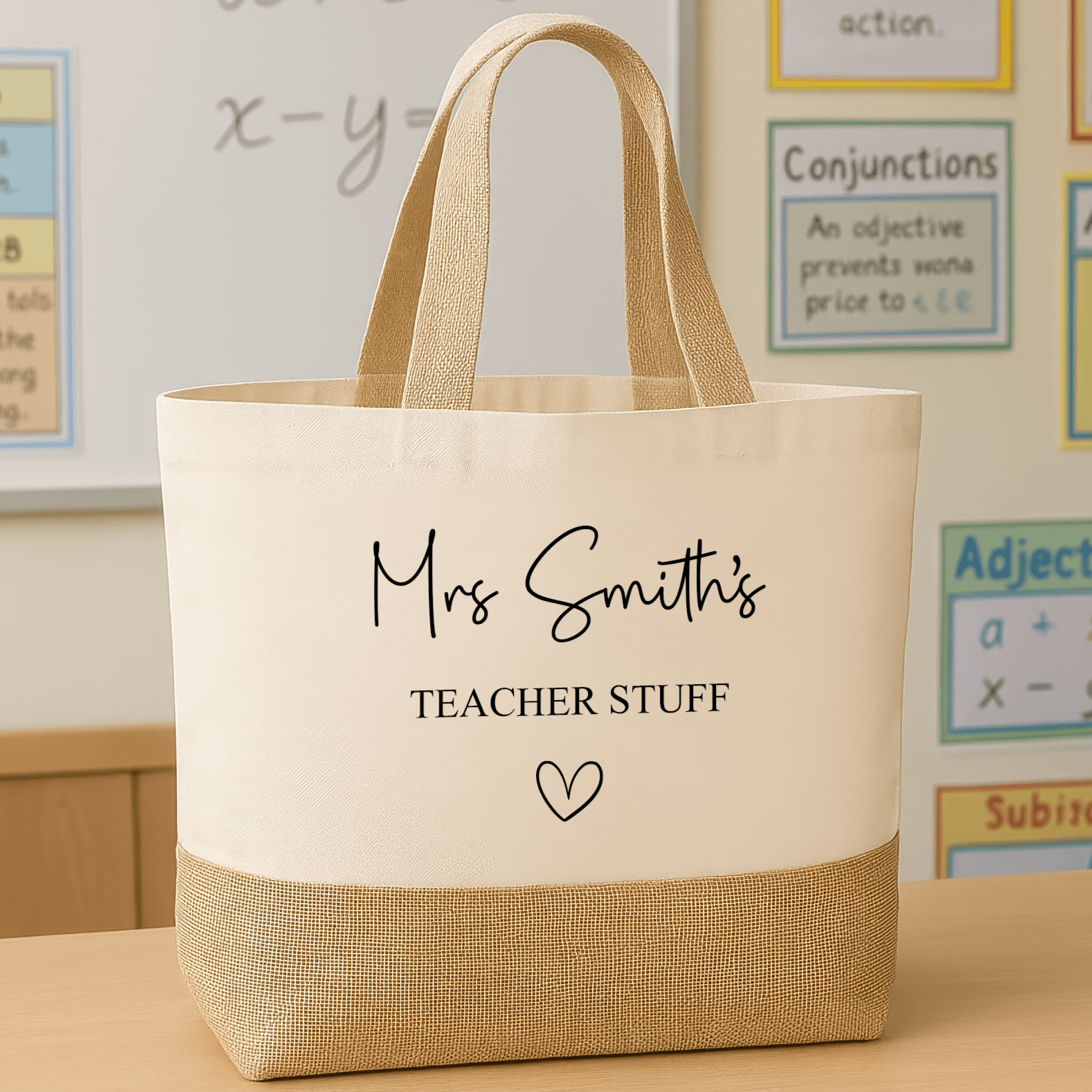 Personalised Teacher Tote Bag - Chicken Craft Ltd