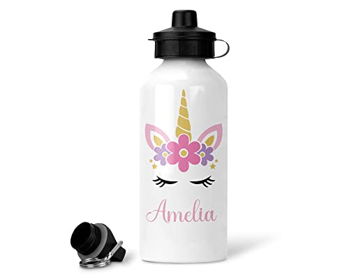 Personalised Unicorn Water Bottle