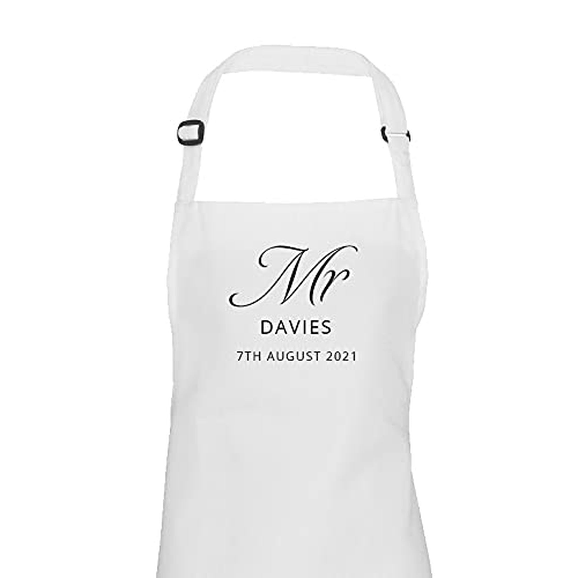 Personalised wedding dress protector apron cover up, Mr only