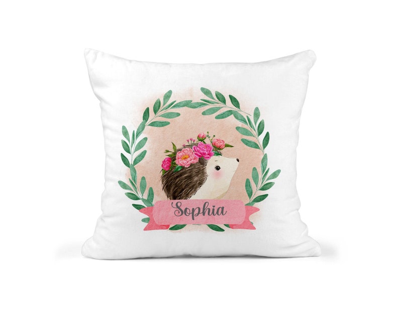Personalised Hedgehog Cushion