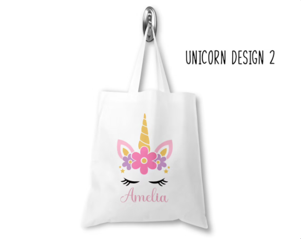 Personalised Unicorn Tote Bag