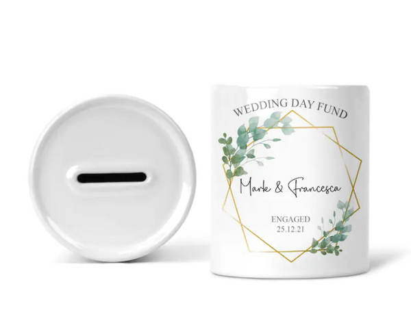 Personalised Wedding Fund Money Box