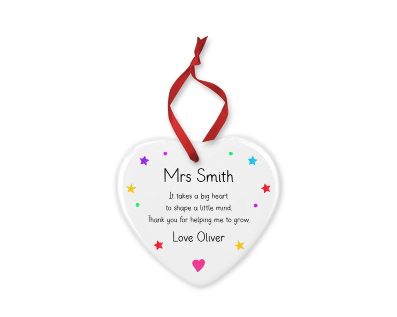 Personalised Teacher Christmas Ornament