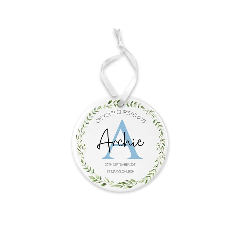 Personalised Christening Ornament