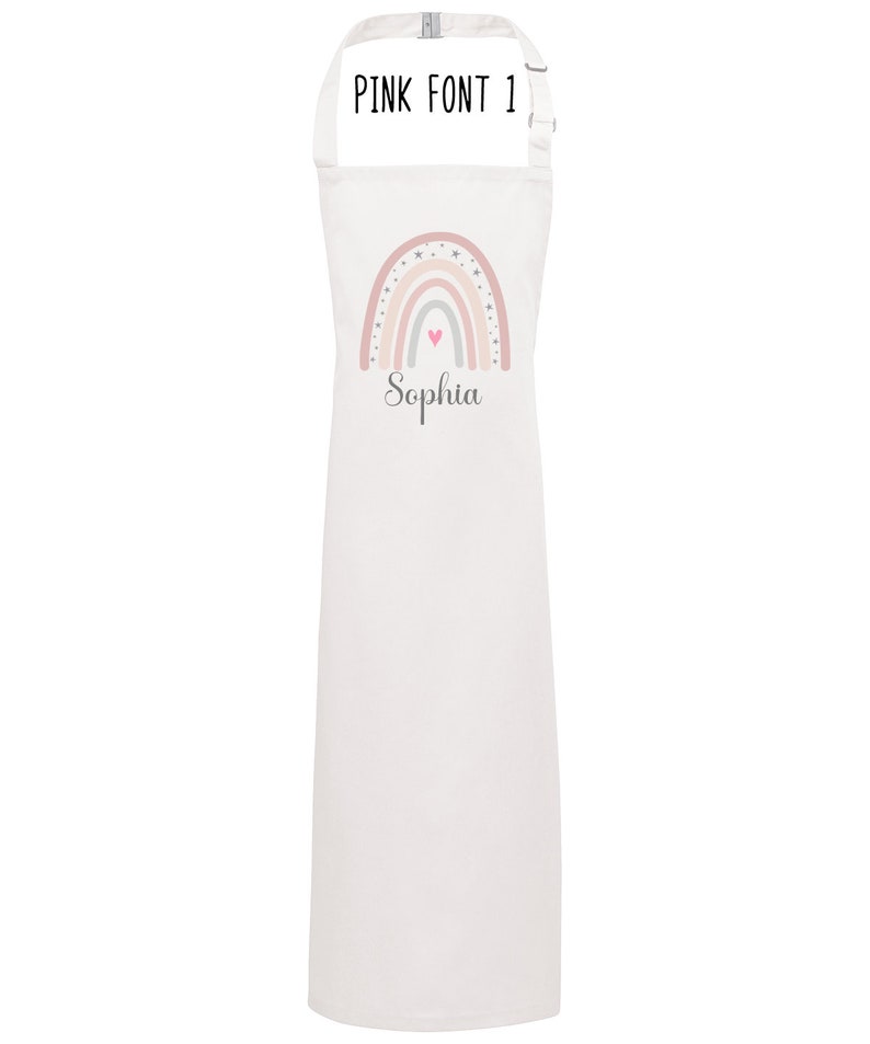 Personalised Rainbow Childs Apron