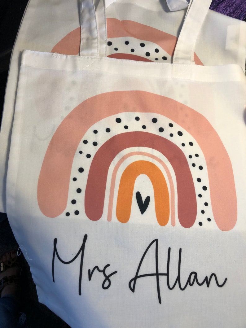 Personalised Teacher Tote Bag