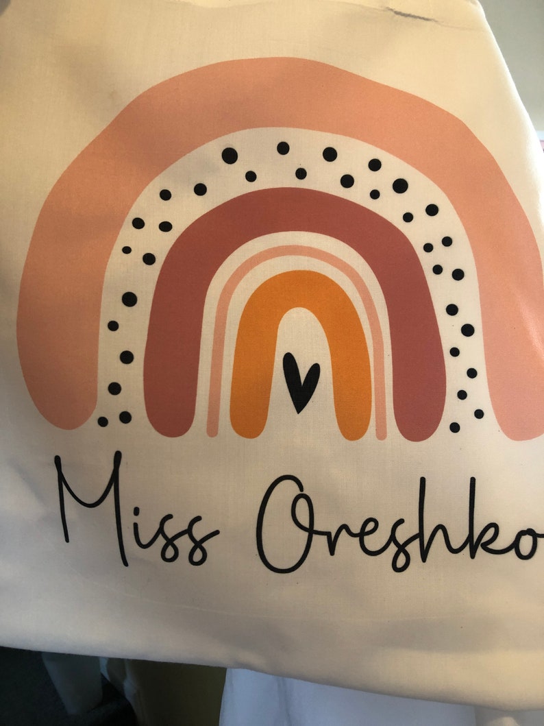 Personalised Teacher Tote Bag