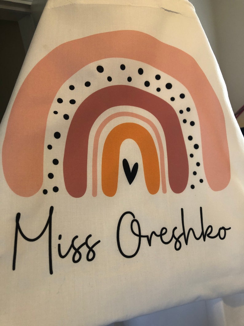 Personalised Teacher Tote Bag