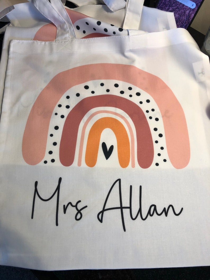 Personalised Teacher Tote Bag