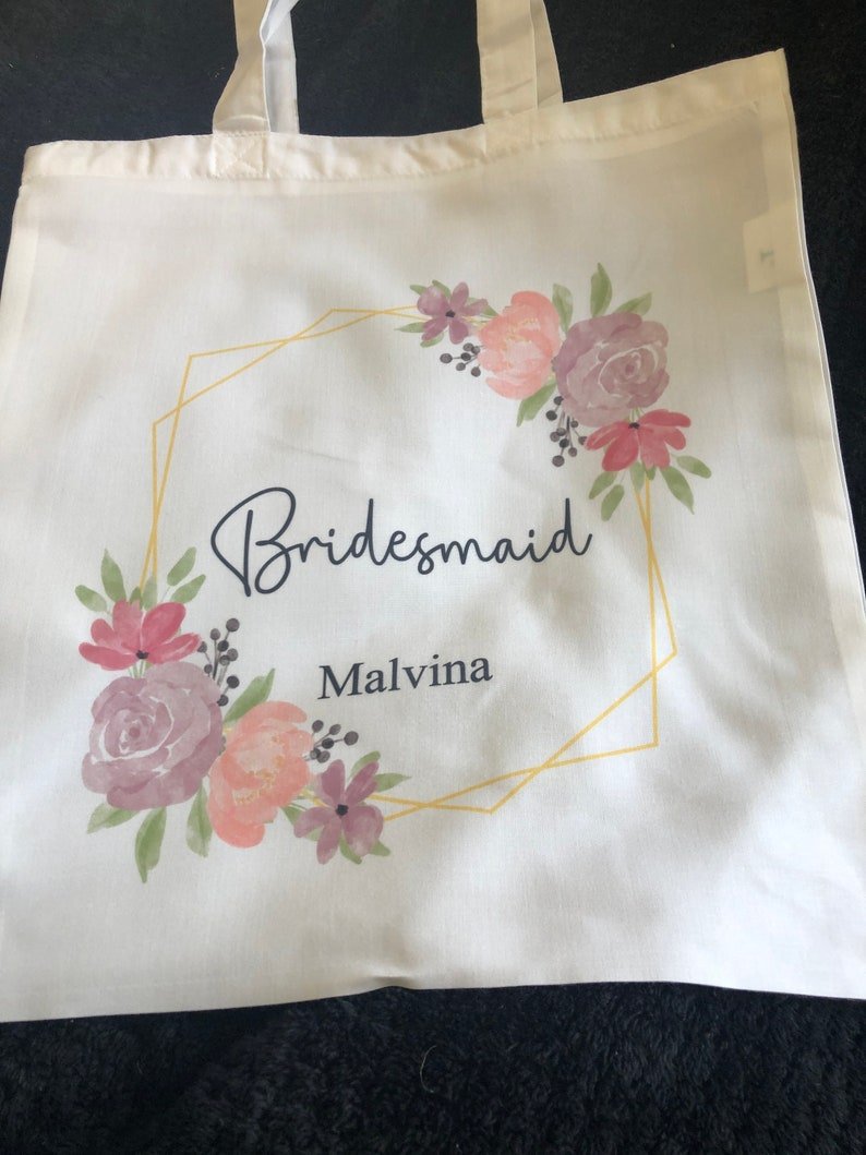 Personalised Bridesmaid Tote Bag - Chicken Craft Ltd
