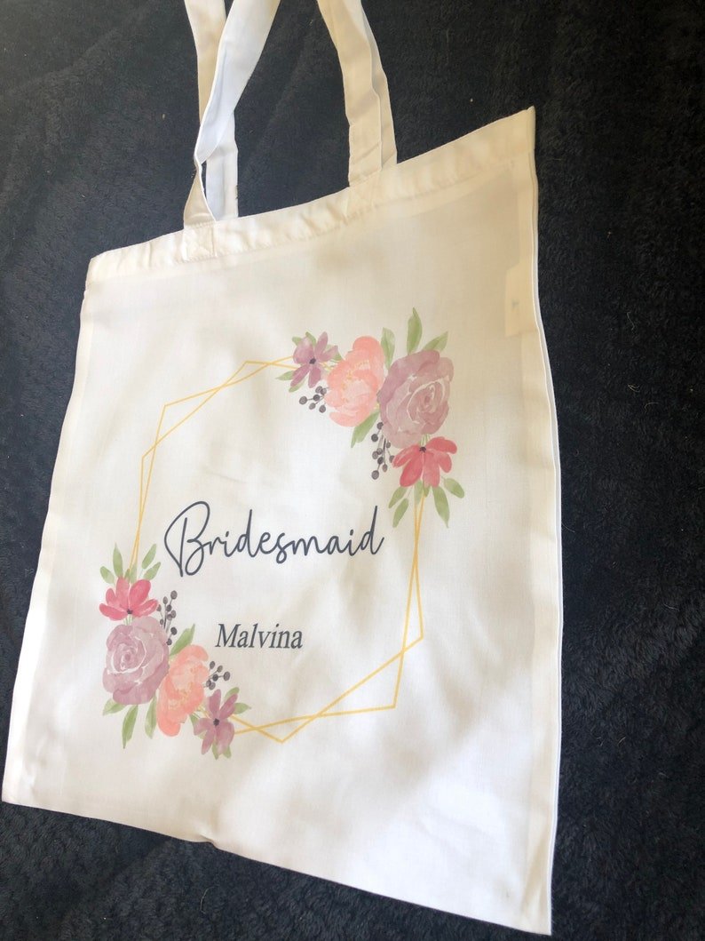 Personalised Bridesmaid Tote Bag - Chicken Craft Ltd