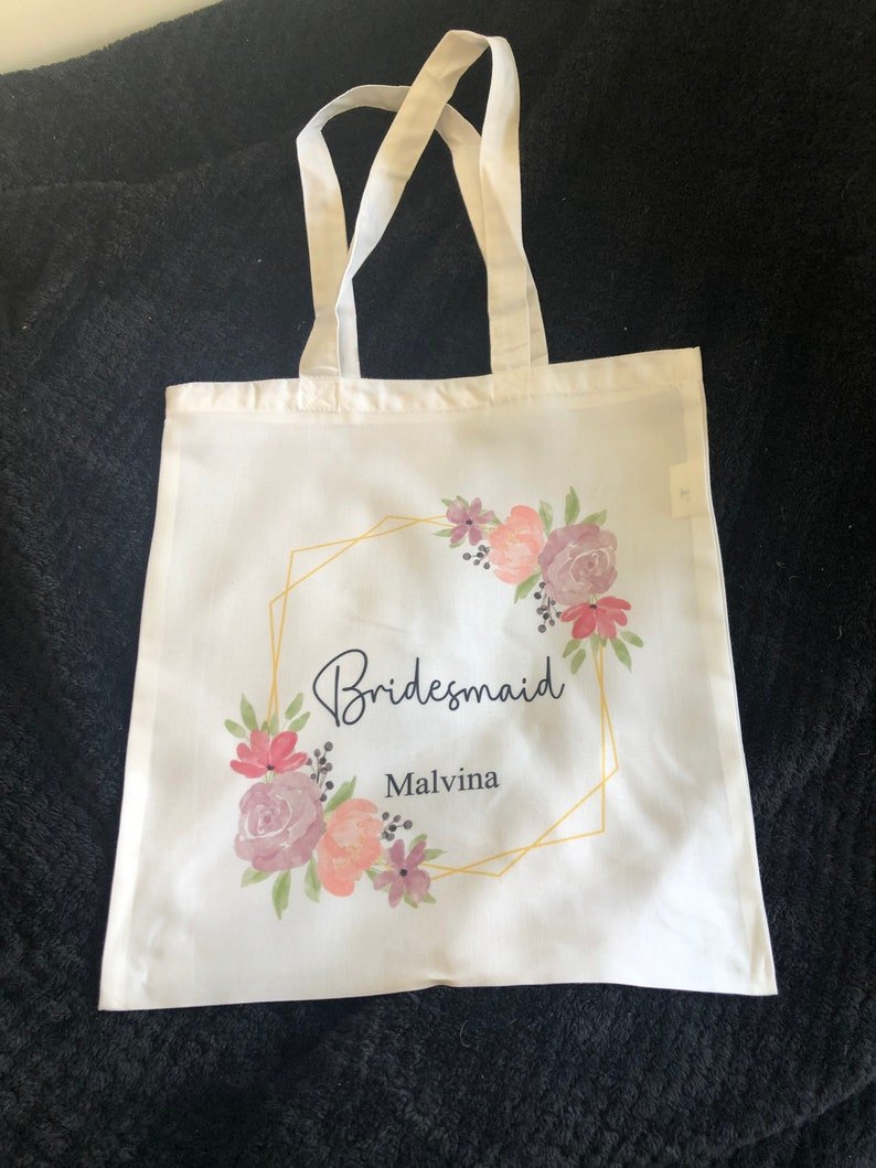 Personalised Bridesmaid Tote Bag - Chicken Craft Ltd