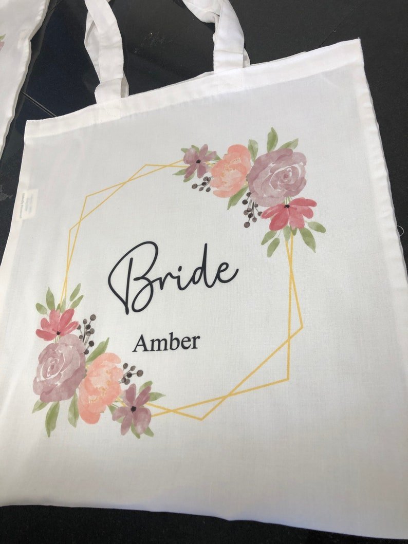 Personalised Bridesmaid Tote Bag - Chicken Craft Ltd