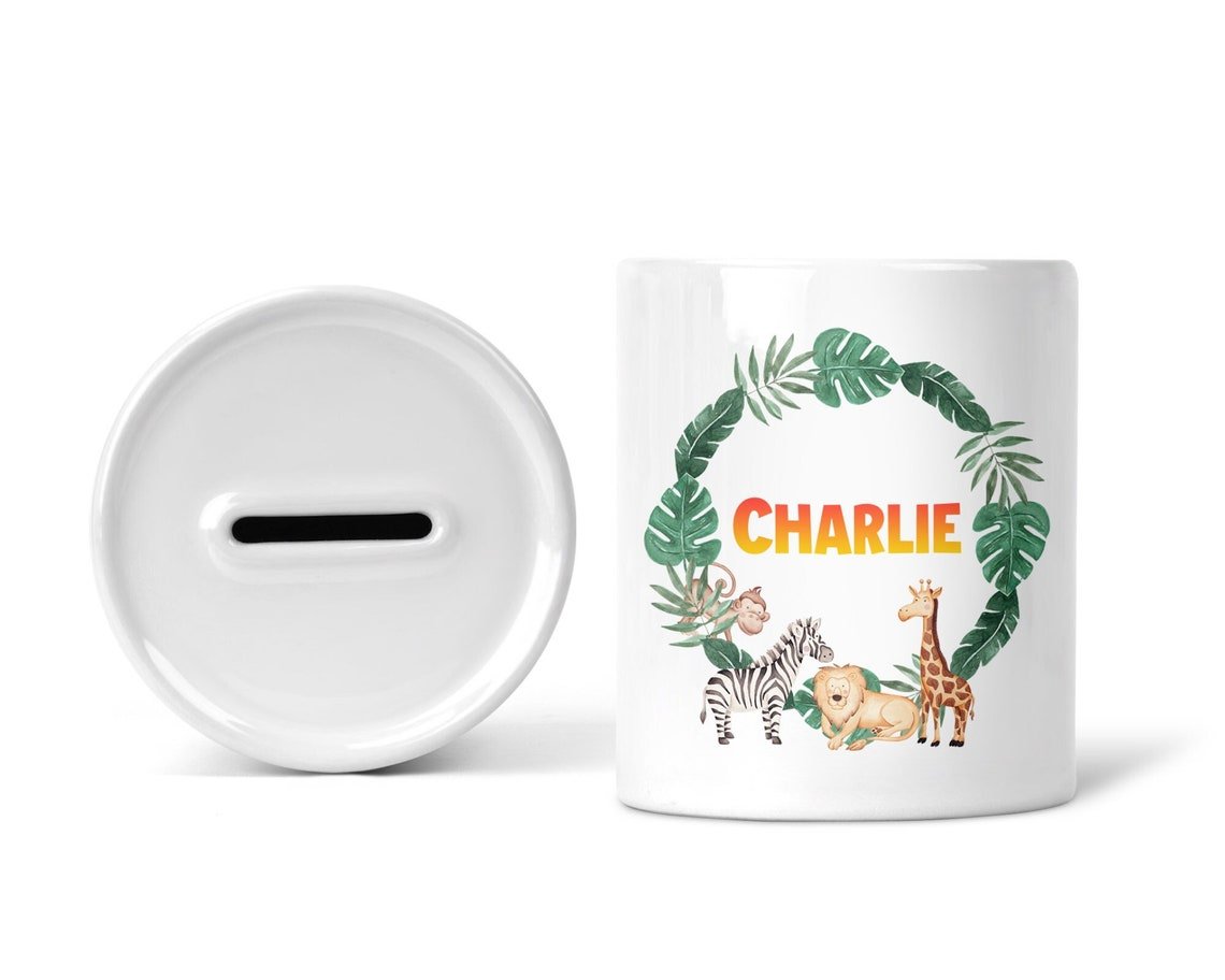 Personalised Jungle Money Box - Chicken Craft Ltd