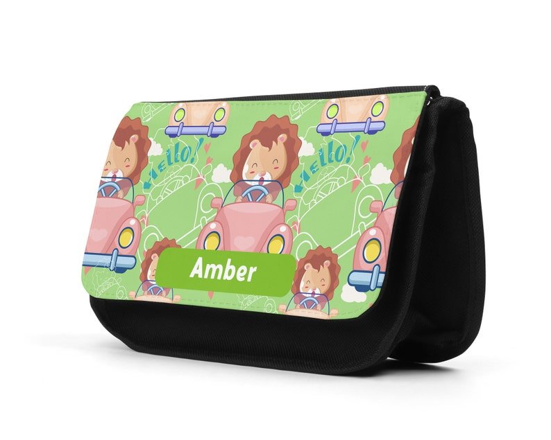 Personalised Lion Car Pencil Case - Chicken Craft Ltd