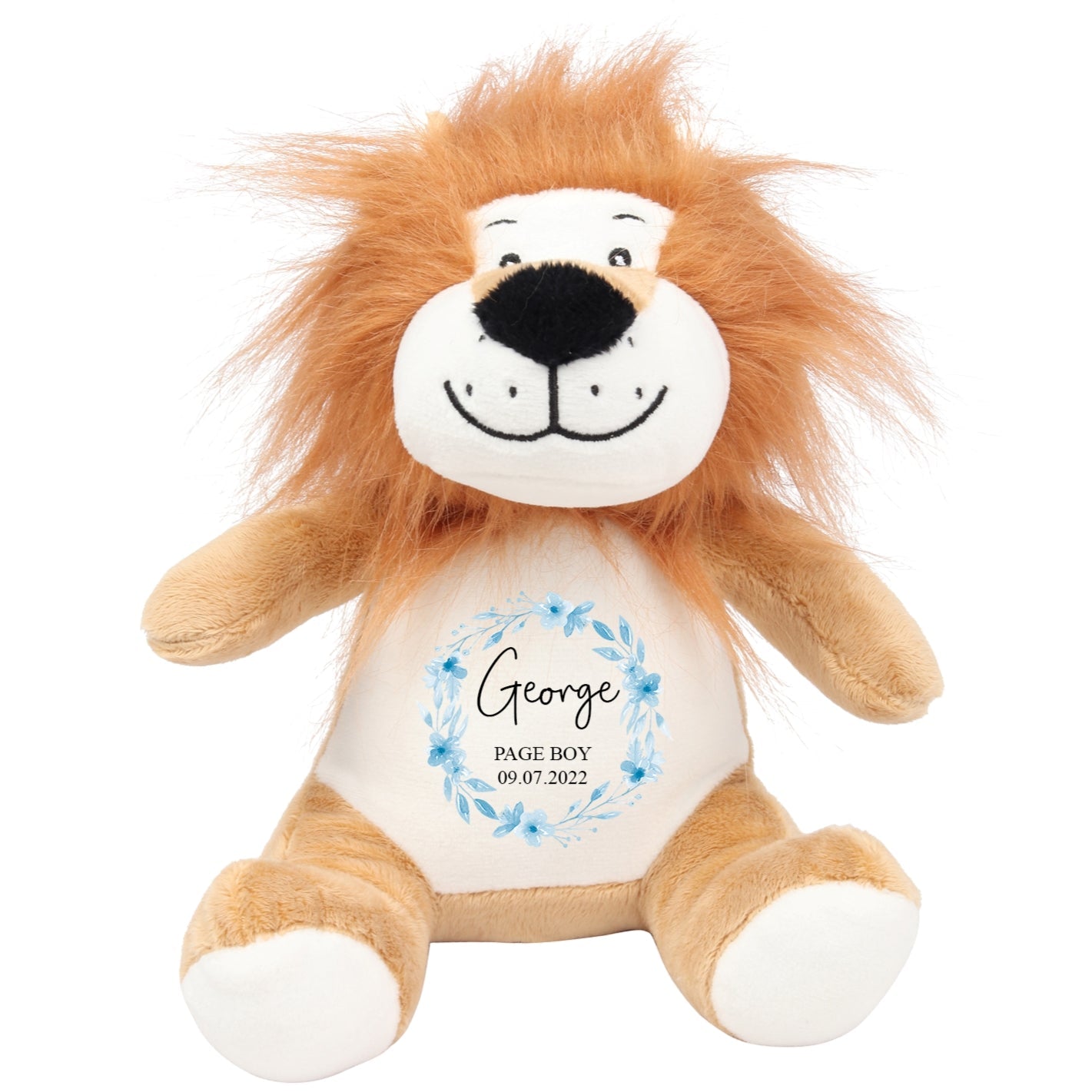 Personalised Lion Soft Toy for Page Boy - Chicken Craft Ltd