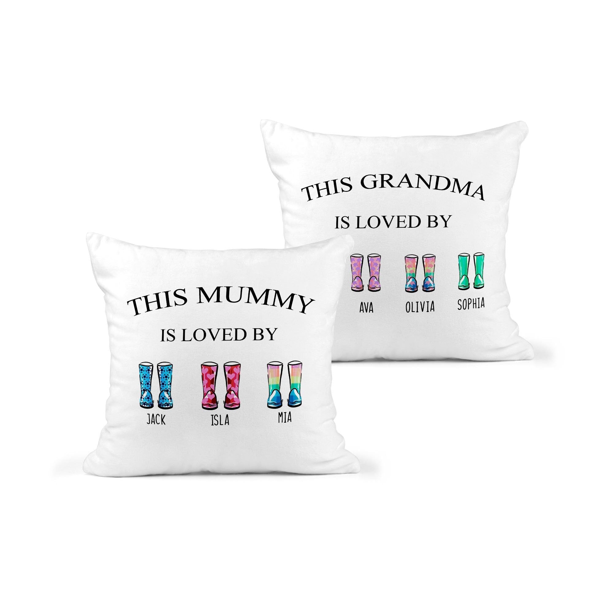 Personalised Nanny Is Loved By Cushion - Chicken Craft Ltd