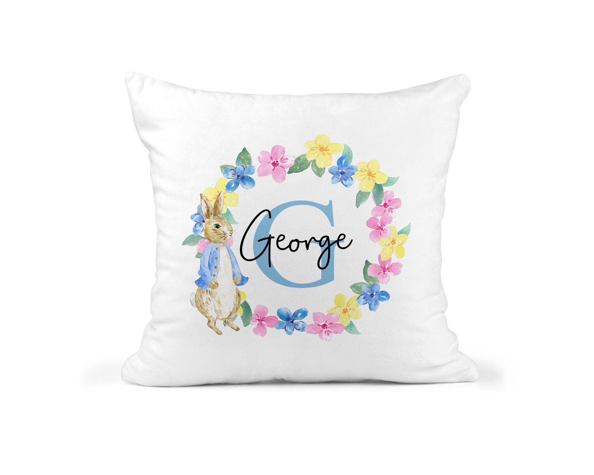 Personalised Rabbit Cushion - Chicken Craft Ltd