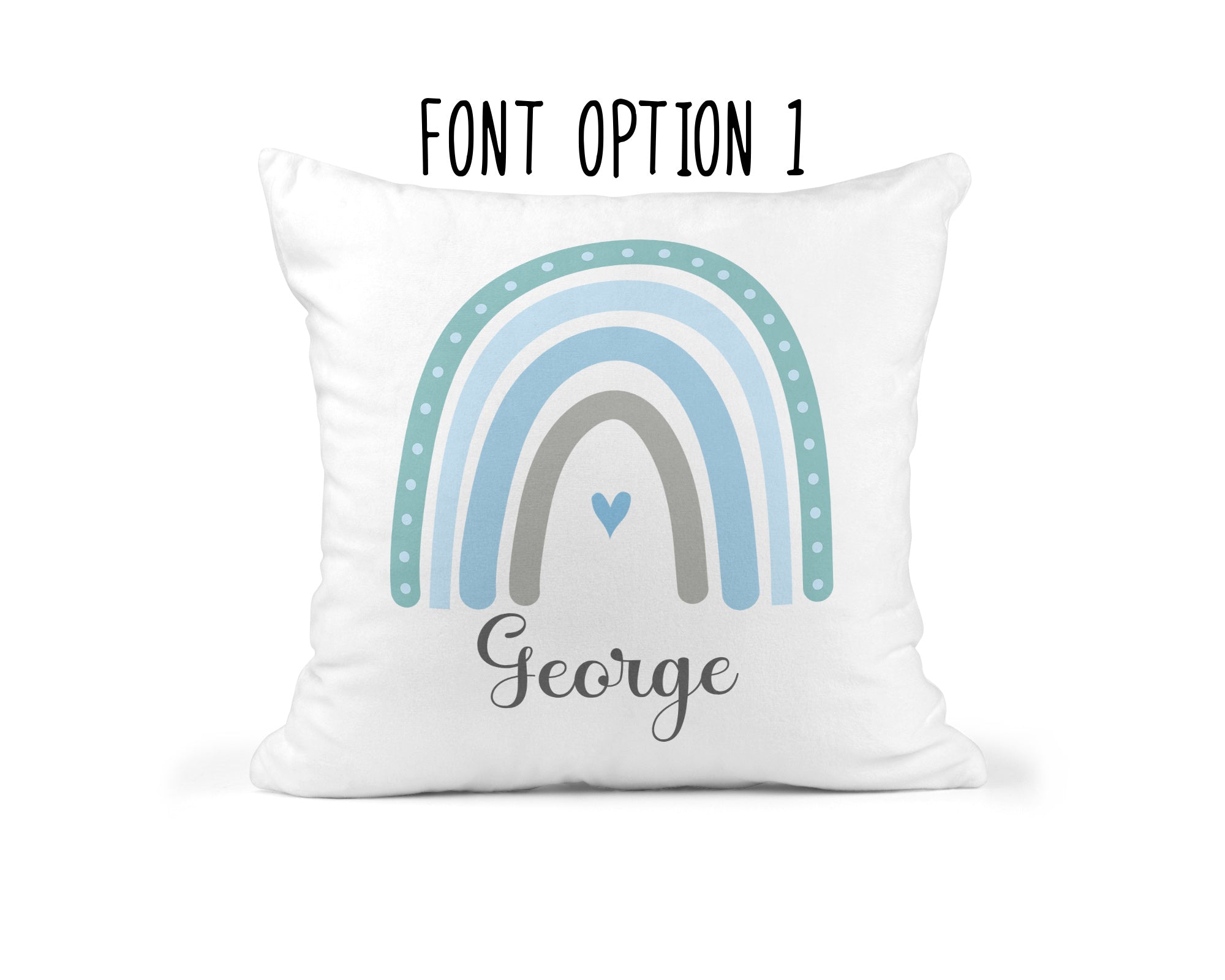 Personalised Rainbow Cushion - Chicken Craft Ltd