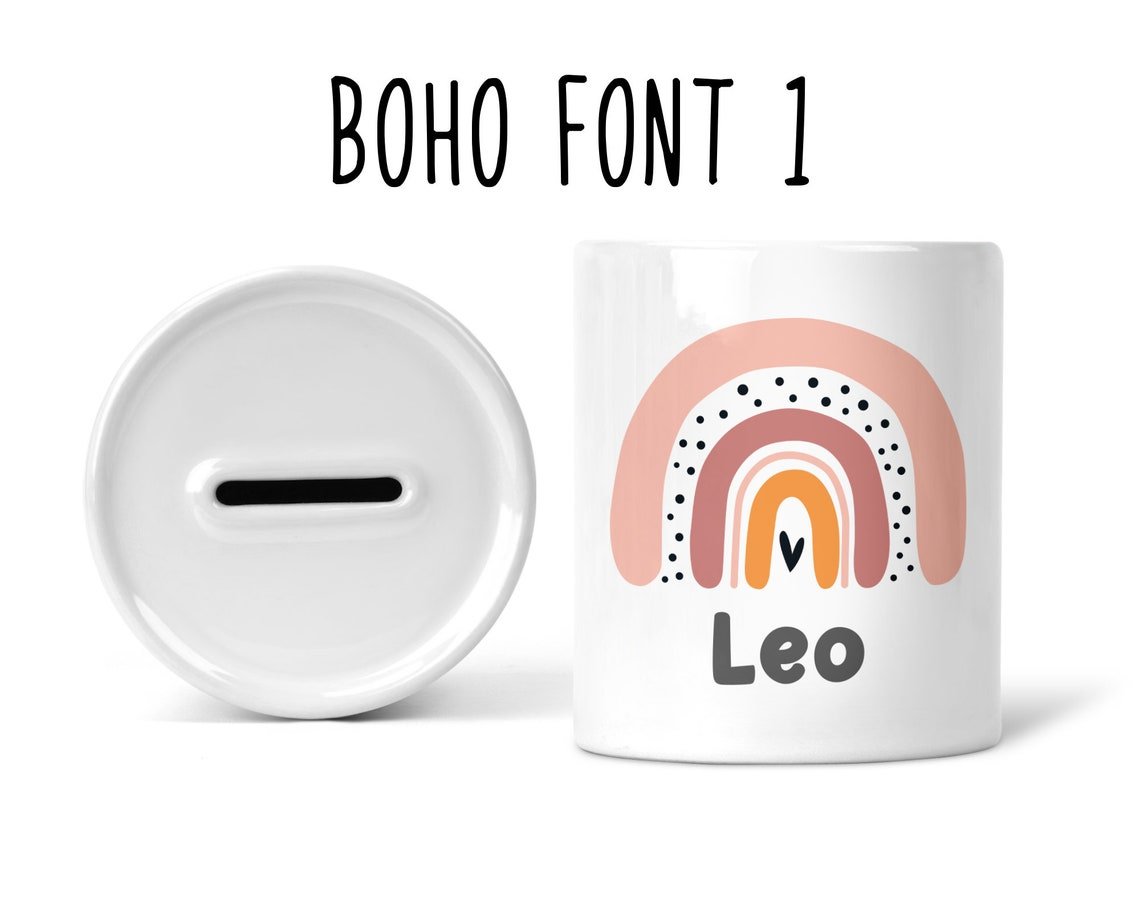 Personalised Rainbow Money Box - Chicken Craft Ltd