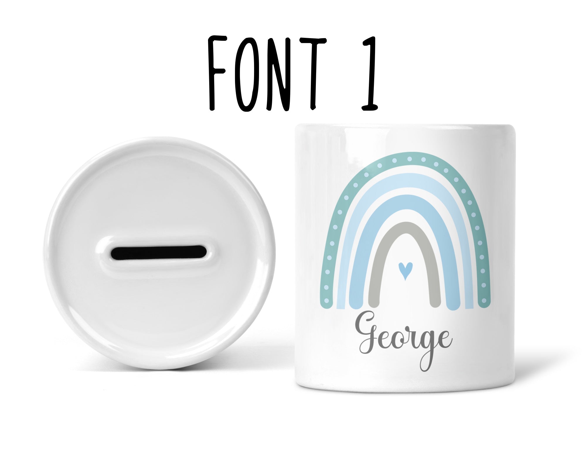 Personalised Rainbow Money Box - Chicken Craft Ltd