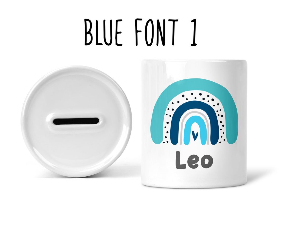 Personalised Rainbow Money Box - Chicken Craft Ltd