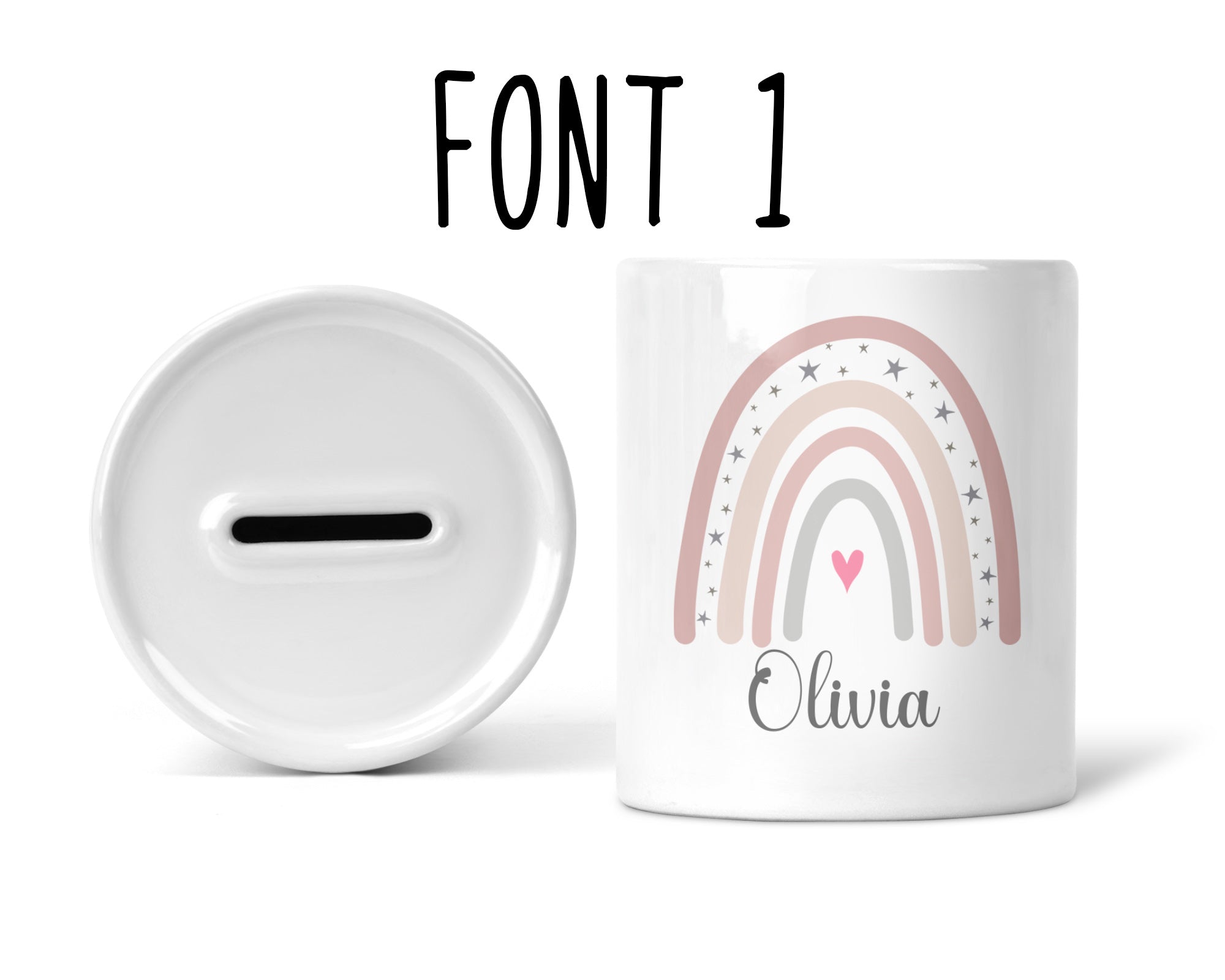 Personalised Rainbow Money Box - Chicken Craft Ltd