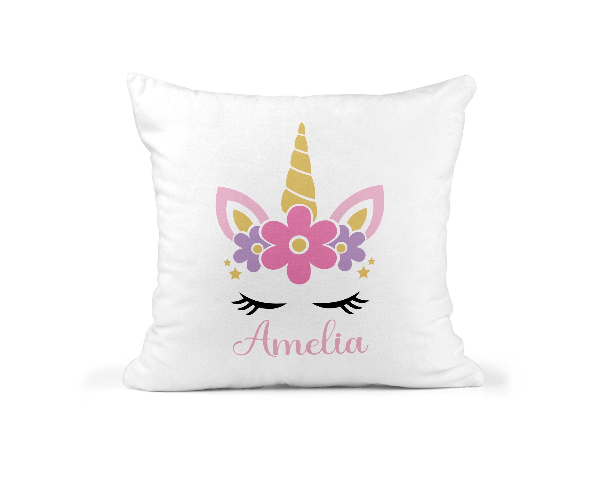 Personalised Unicorn Cushion, Unicorn Gift - Chicken Craft Ltd
